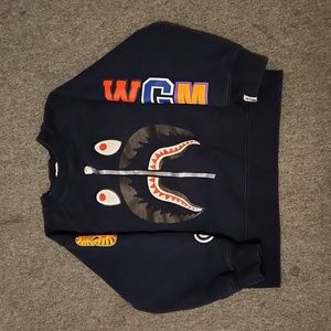 Bape Kids WGM shark crew sweatshirt size 100 or 2T